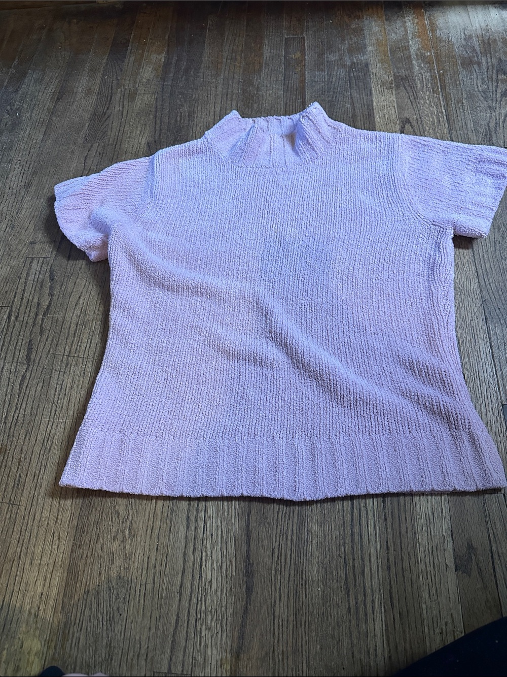 High Sierra Light Pink Short-Sleeve Knit Top